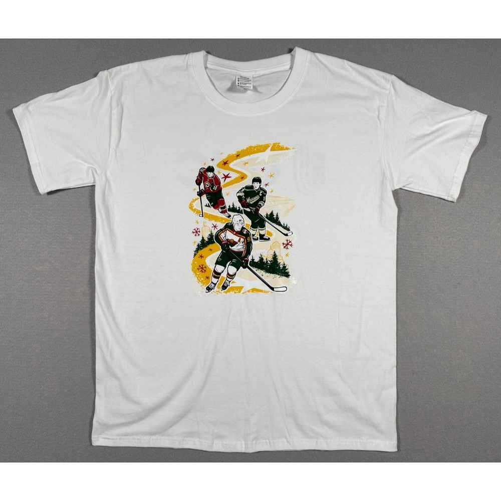 Minnesota Wild United Health Care T-Shirt - White - XL - 100% Cotton - NEW